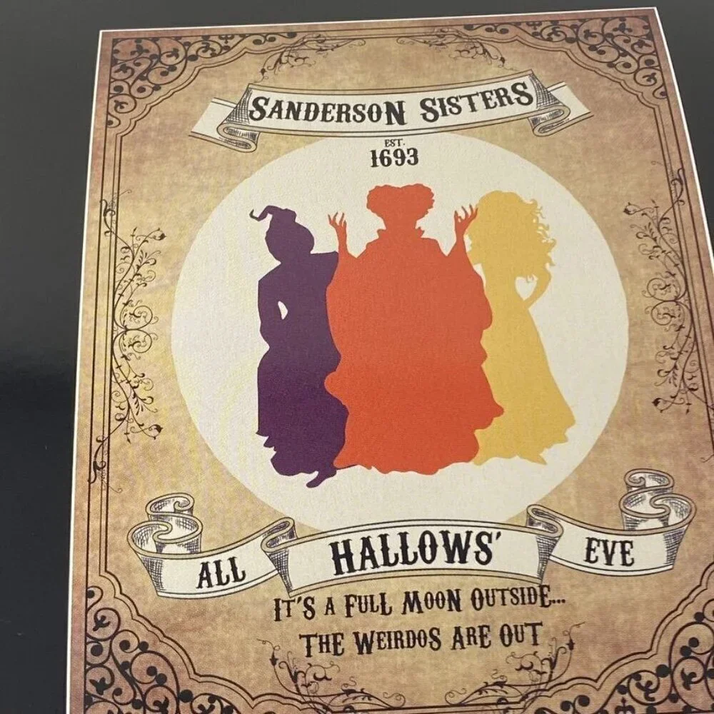 Spirit Halloween Sanderson Sisters Fleece Plush Blanket Hocus Pocus 50